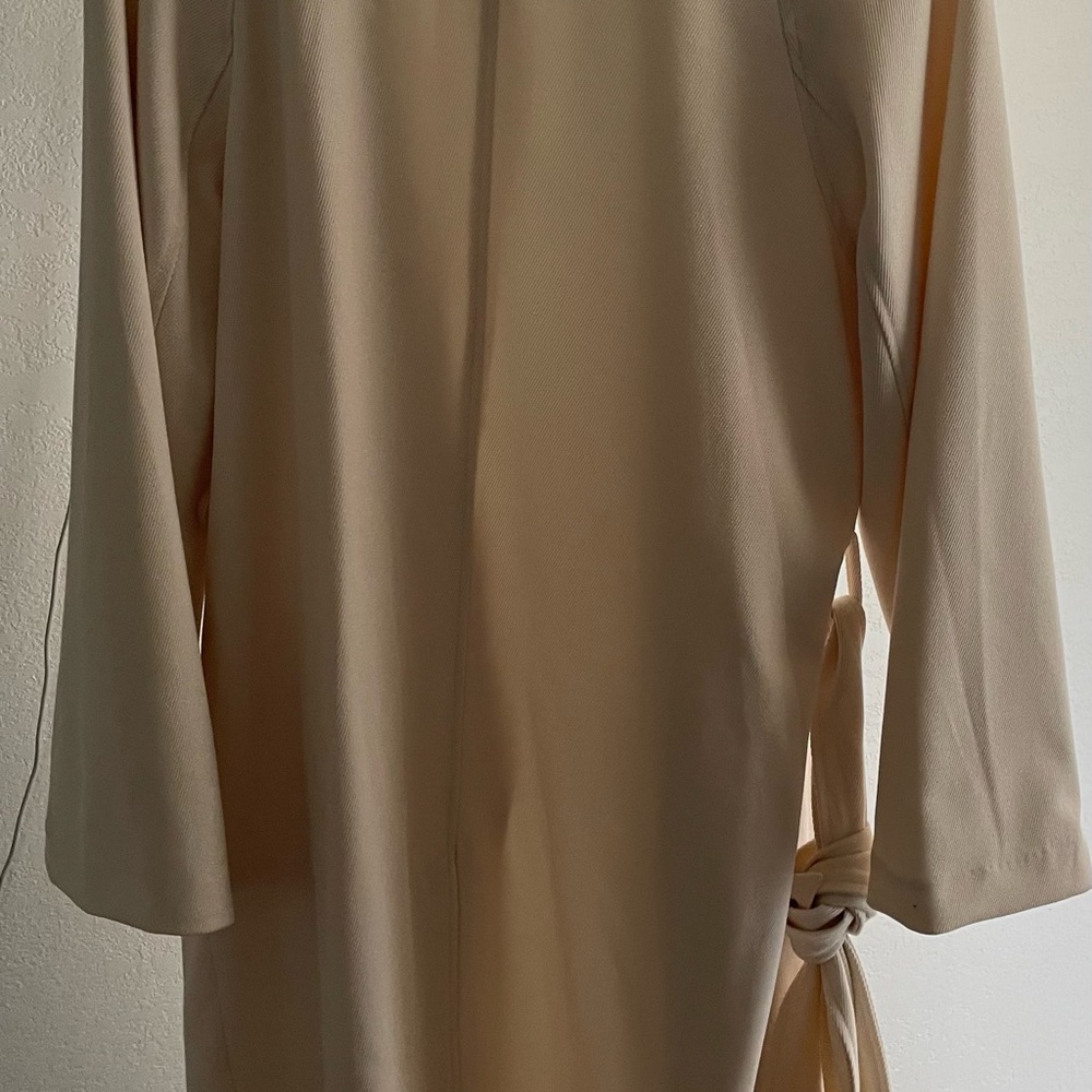H&M Cream Long Sleeve Dress